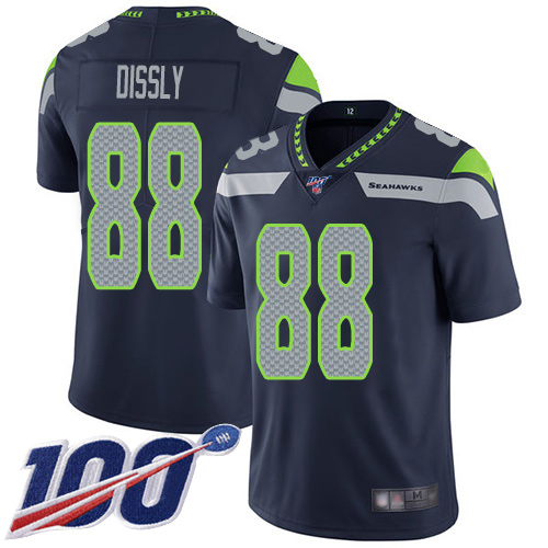 Seattle Seahawks Limited Navy Blue Men Will Dissly Home Jersey NFL Football #88 100th Season Vapor Untouchable->seattle seahawks->NFL Jersey